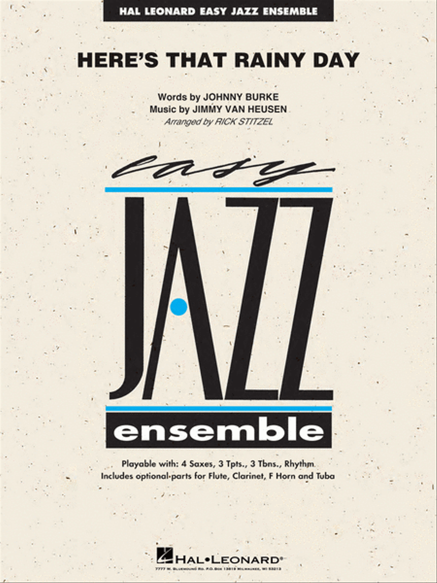 Here's That Rainy Day Jazz Ensemble scores gallery preview page 1