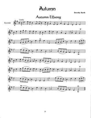 Finding the Faerie's Voice: Autumn