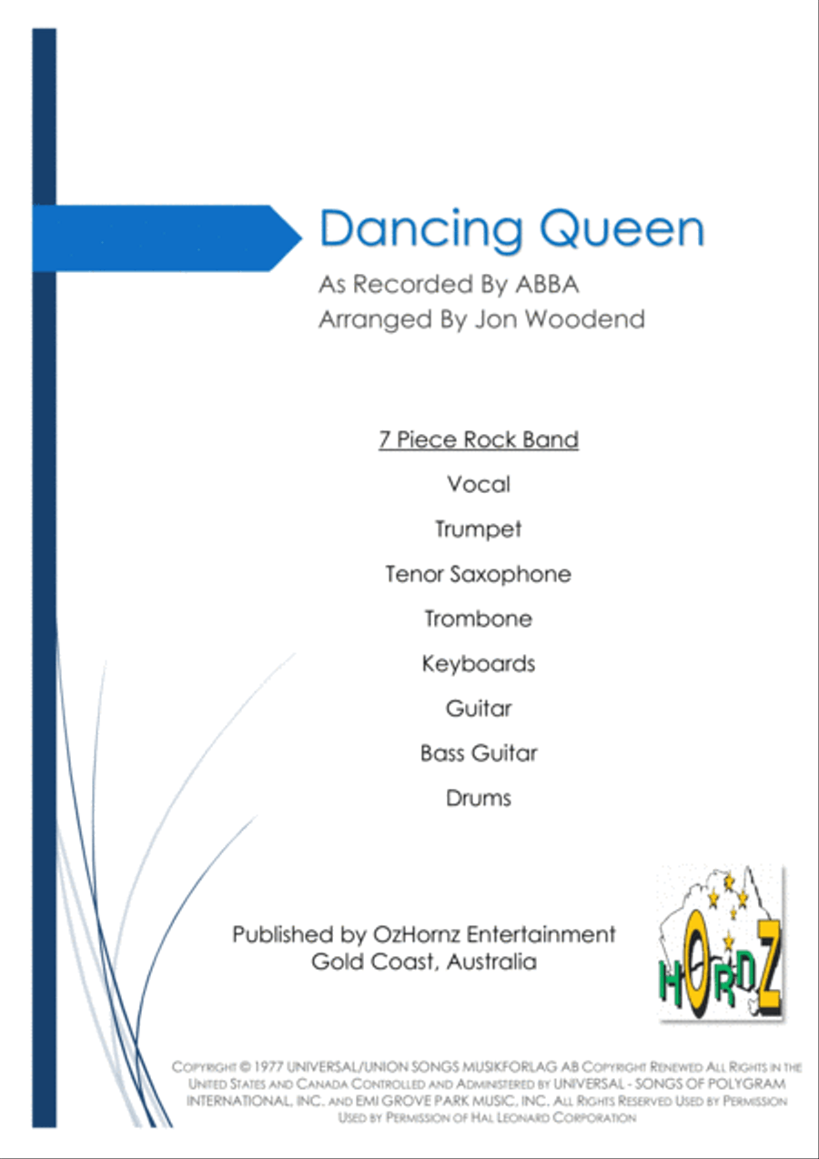 Dancing Queen Dancing Queen Jazz Ensemble scores gallery preview page 1