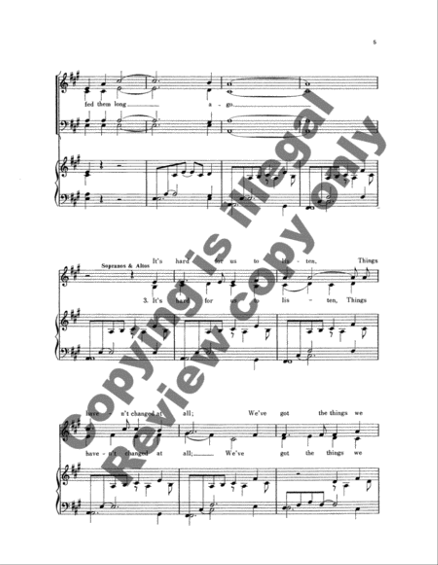 Feed Us Now, O Son of God 4-Part scores gallery preview page 9