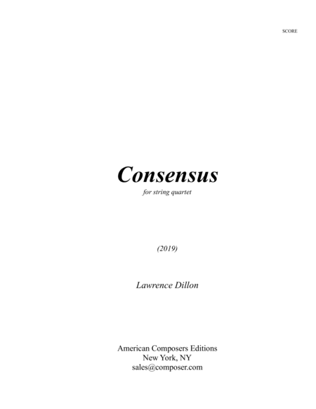 [Dillon] Consensus