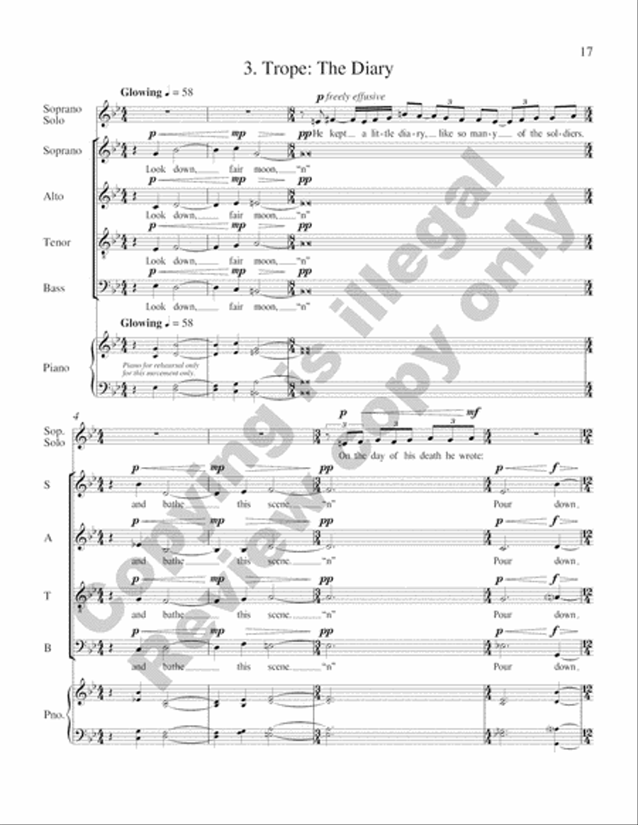 A Walt Whitman Requiem 4-Part scores gallery preview page 10