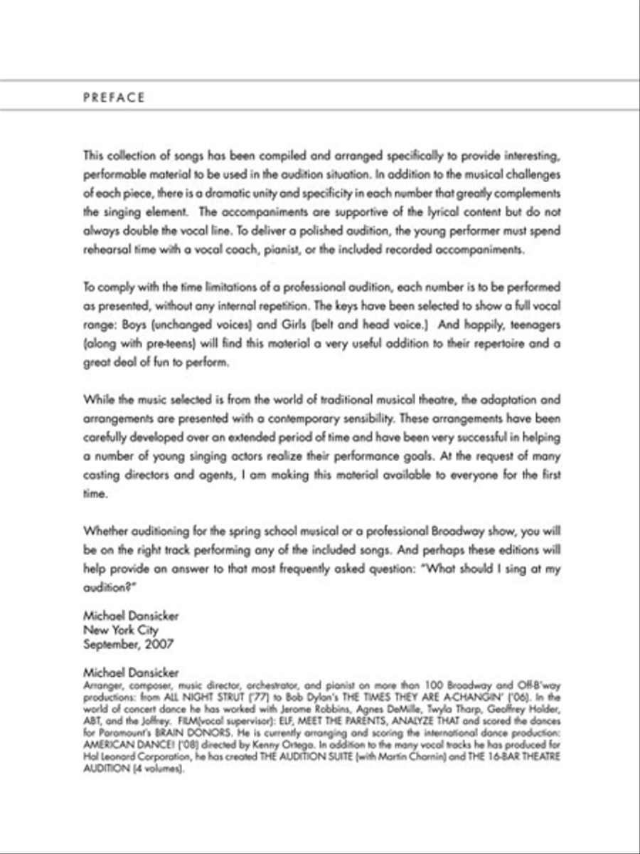 Kids' Musical Theatre Audition - Boys Edition Voice scores gallery preview page 4