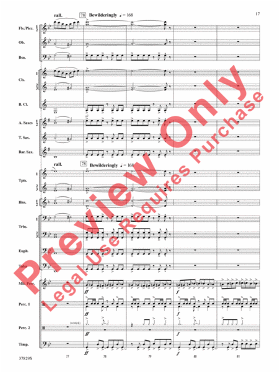 Vertigo Concert Band scores gallery preview page 18