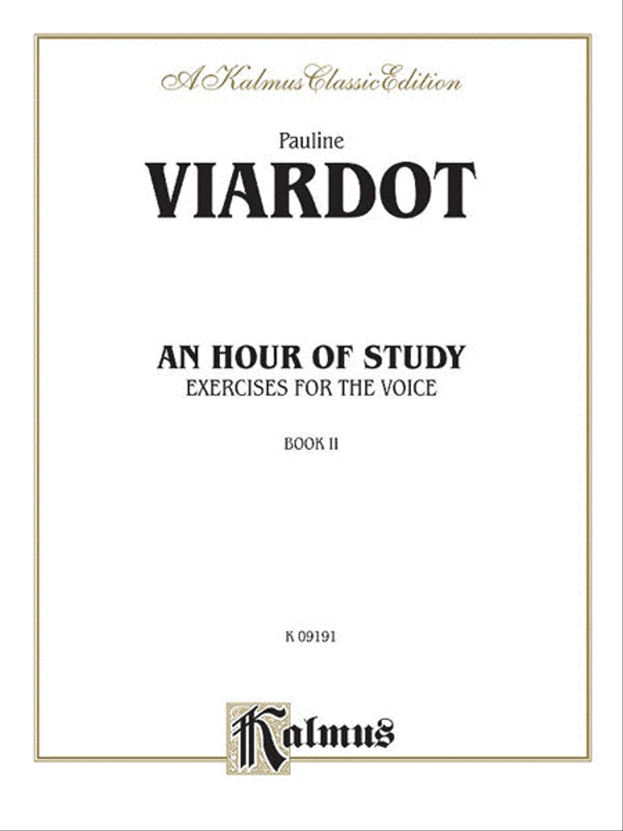 An Hour of Study, Volume 2 Voice scores gallery preview page 1