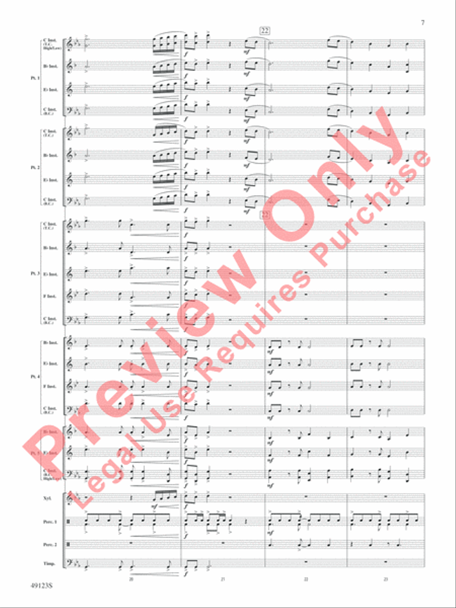 Flamingo Road Flamingo Road Concert Band scores gallery preview page 8