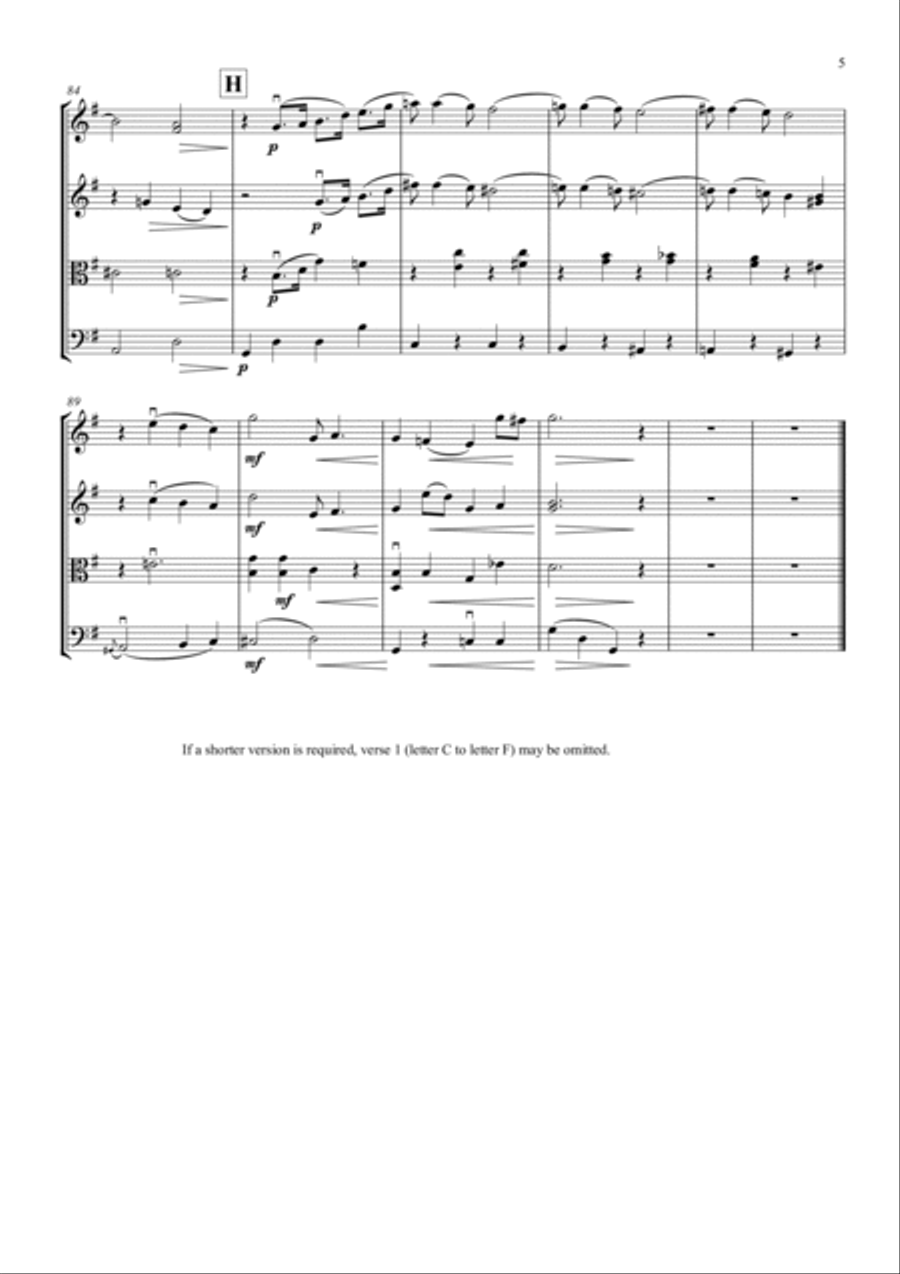 Someone To Watch Over Me String Quartet scores gallery preview page 5
