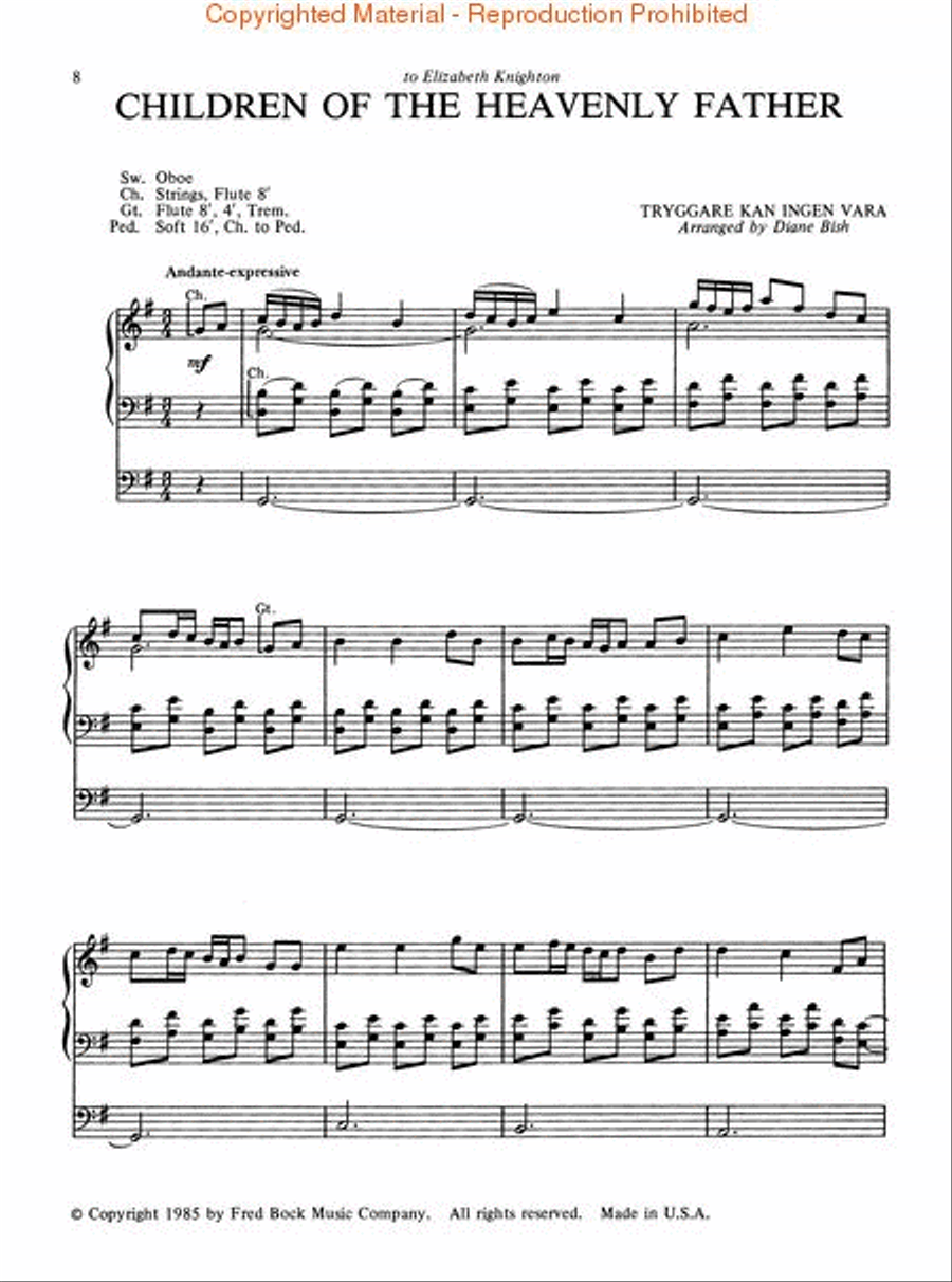 The Diane Bish Organ Book – Volume 4 Organ scores gallery preview page 3