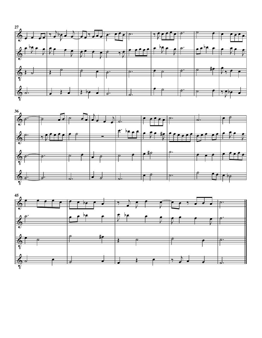 Dame, de qui toute ma joie (arrangement for 4 recorders) Recorder scores gallery preview page 3