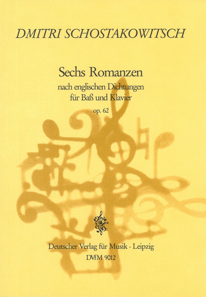 6 Romances nach englischen Dichtungen Op. 62