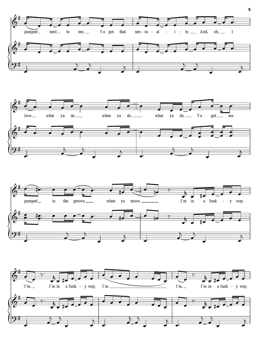 Vibeology Piano, Vocal, Guitar scores gallery preview page 5