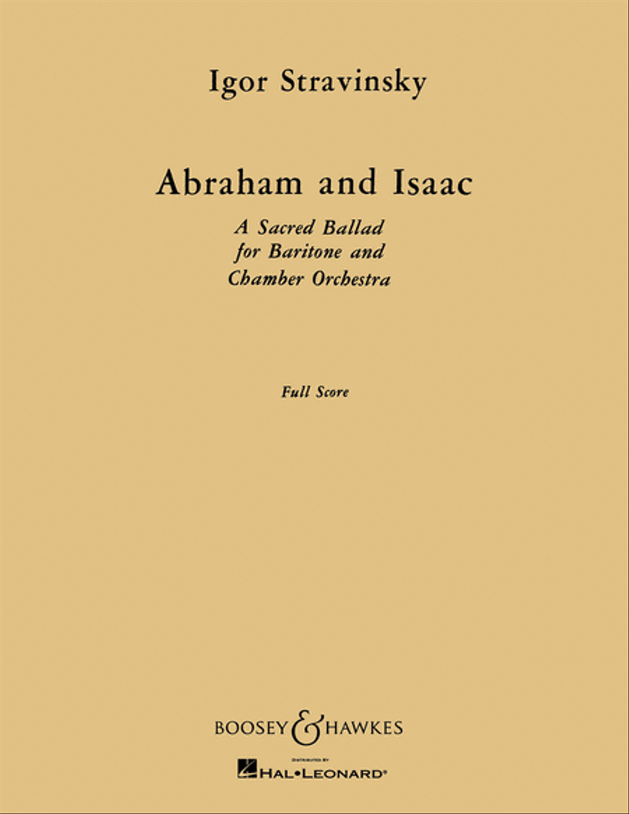 Abraham and Isaac Abraham and Isaac Orchestra scores gallery preview page 1