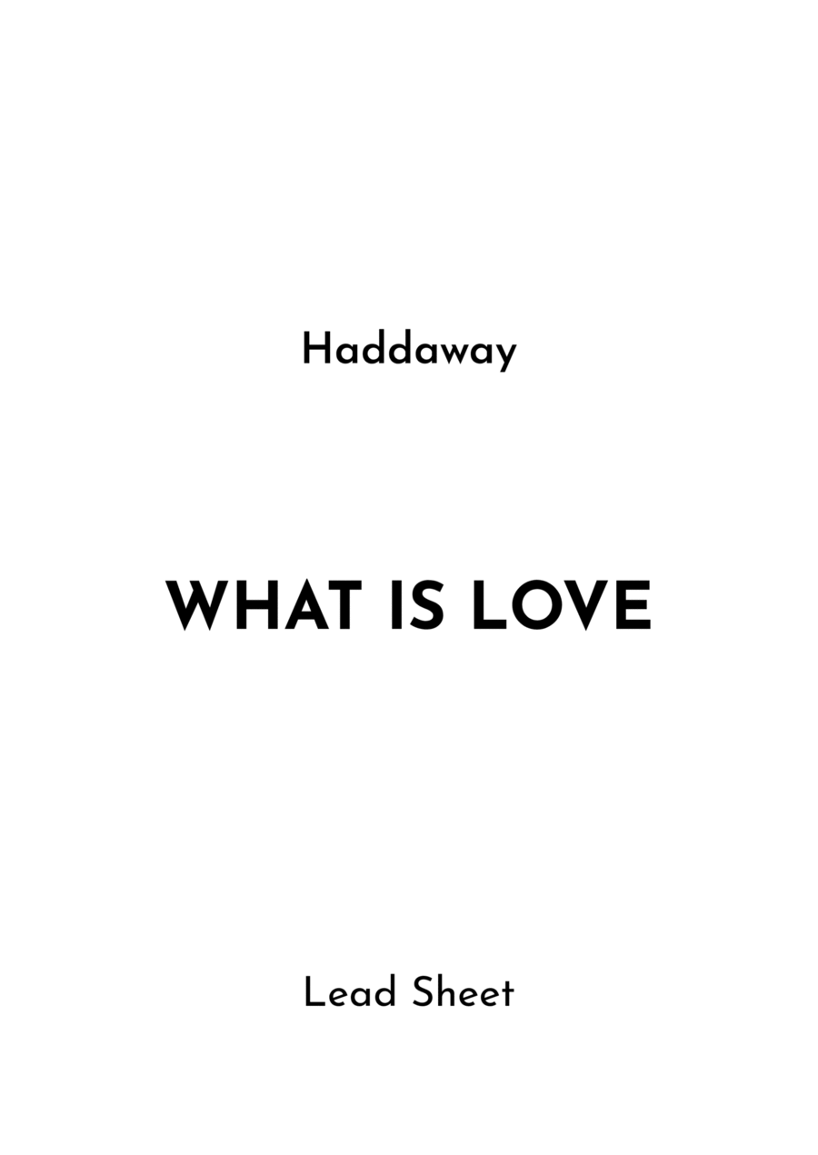What Is Love Electric Guitar scores gallery preview page 1
