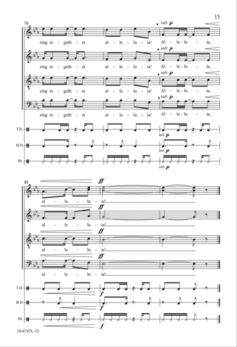 African Psalm 4-Part scores gallery preview page 15