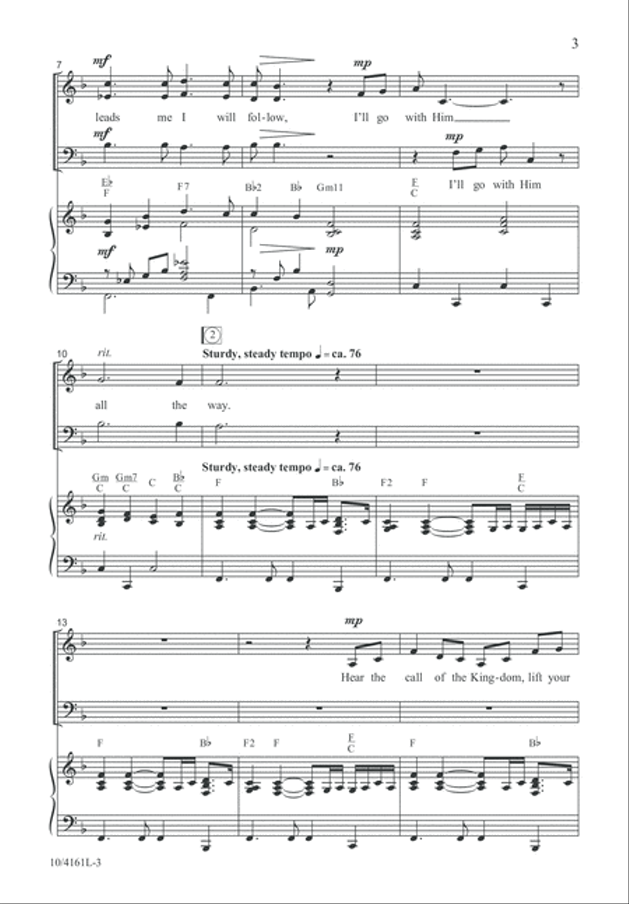 Hear the Call of the Kingdom 4-Part scores gallery preview page 4