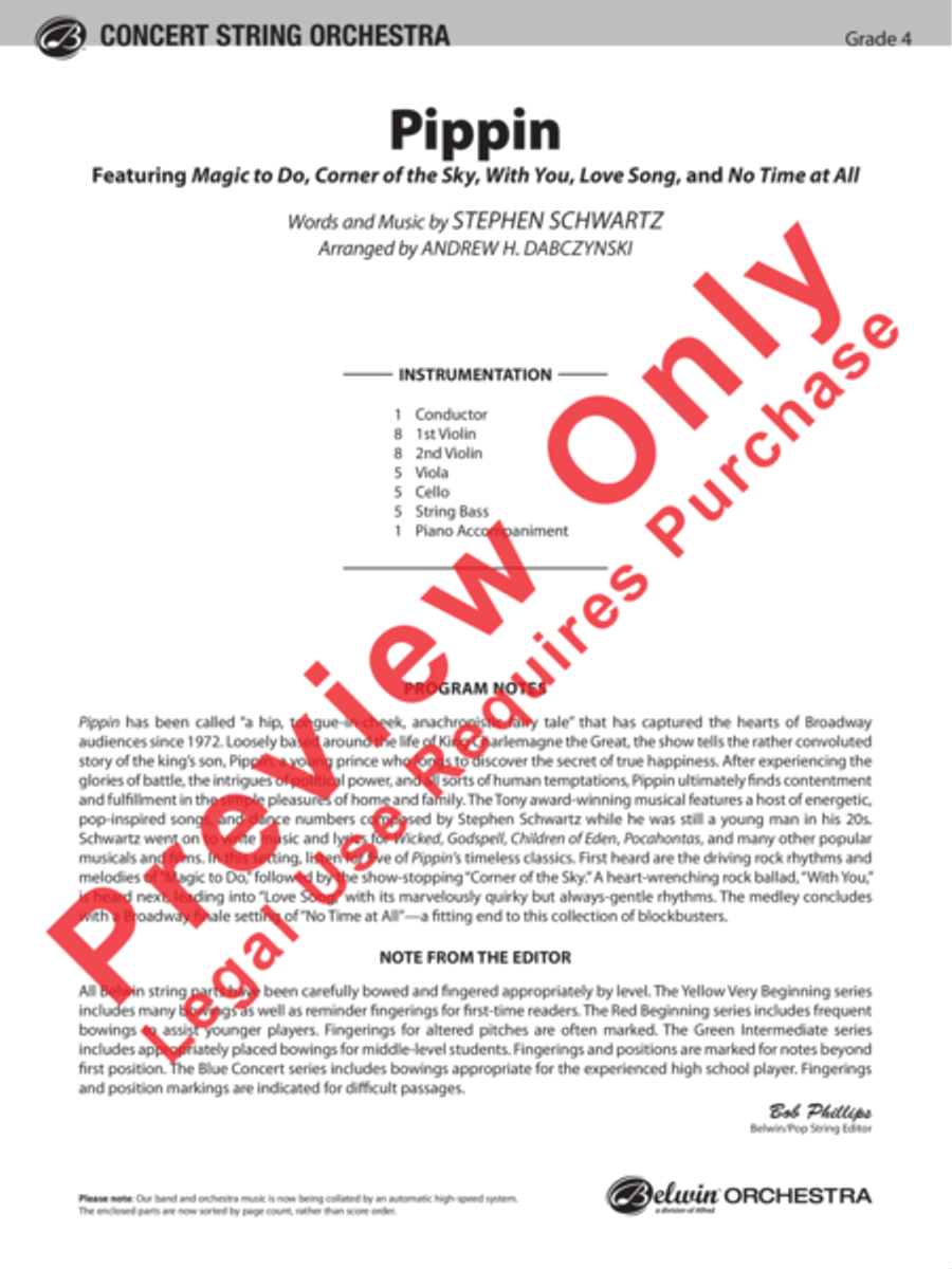 Pippin String Orchestra scores gallery preview page 2