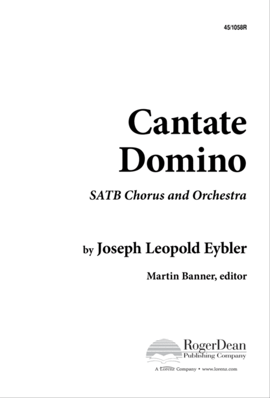 Cantate Domino 4-Part scores gallery preview page 1