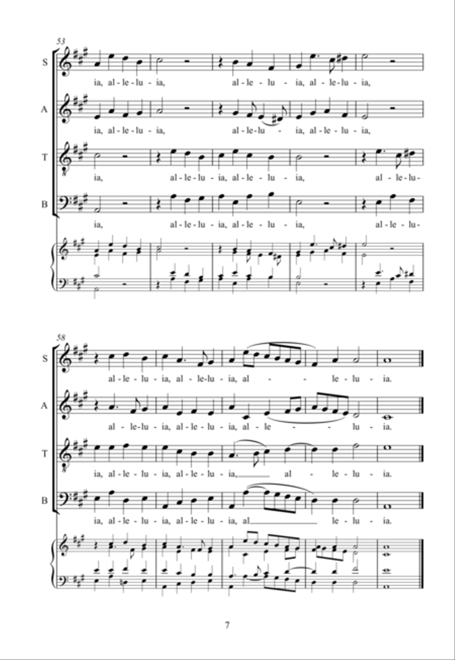 Quia vidisti me, Thomas 4-Part scores gallery preview page 5