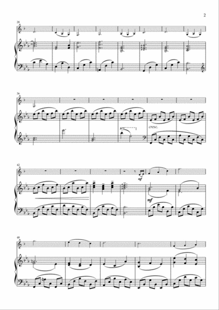 Morning Has Broken - Clarinet & Piano Clarinet Solo scores gallery preview page 3