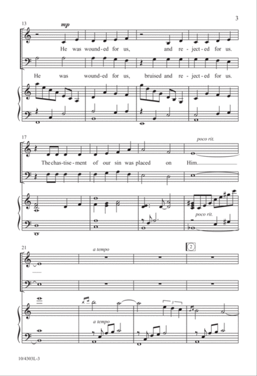 Man of Sorrows 3-Part scores gallery preview page 3