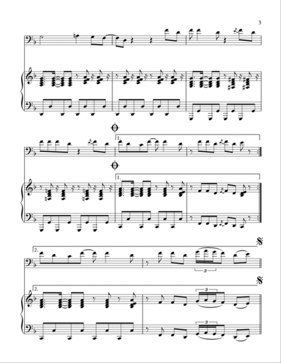 Y.m.c.a. Piano scores gallery preview page 4