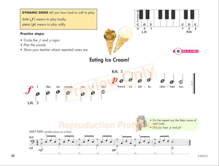 The All-in-One Approach to Succeeding at the Piano, Preparatory Book A Piano Method scores gallery preview page 5