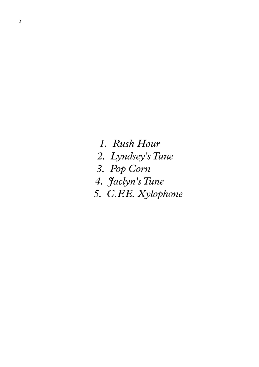 Xylophone Solo's with Piano Accompaniment Piano scores gallery preview page 2