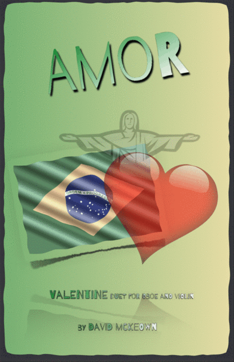 Amor, (Portuguese for Love), Oboe and Violin Duet Oboe scores gallery preview page 1