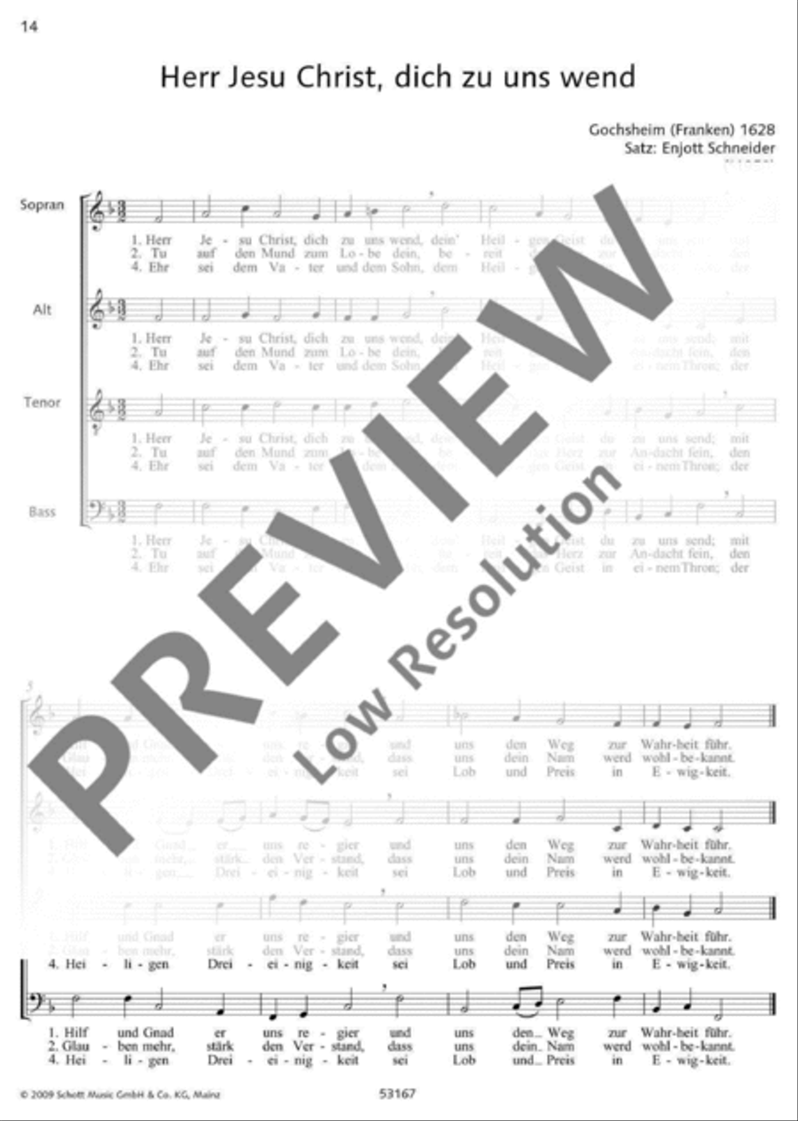 Ansbacher Chorbuch 4-Part scores gallery preview page 15