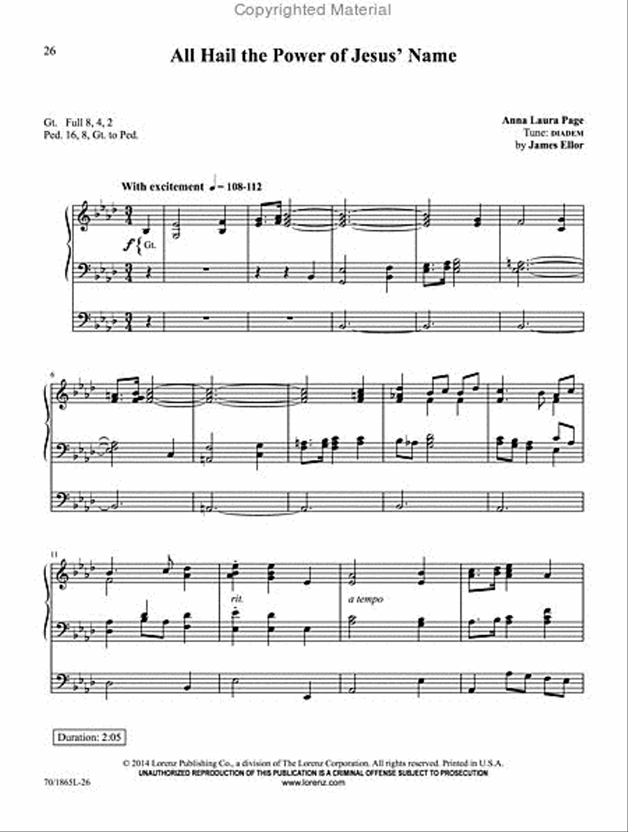 Rejoice, the Lord Is King! Organ Solo scores gallery preview page 6