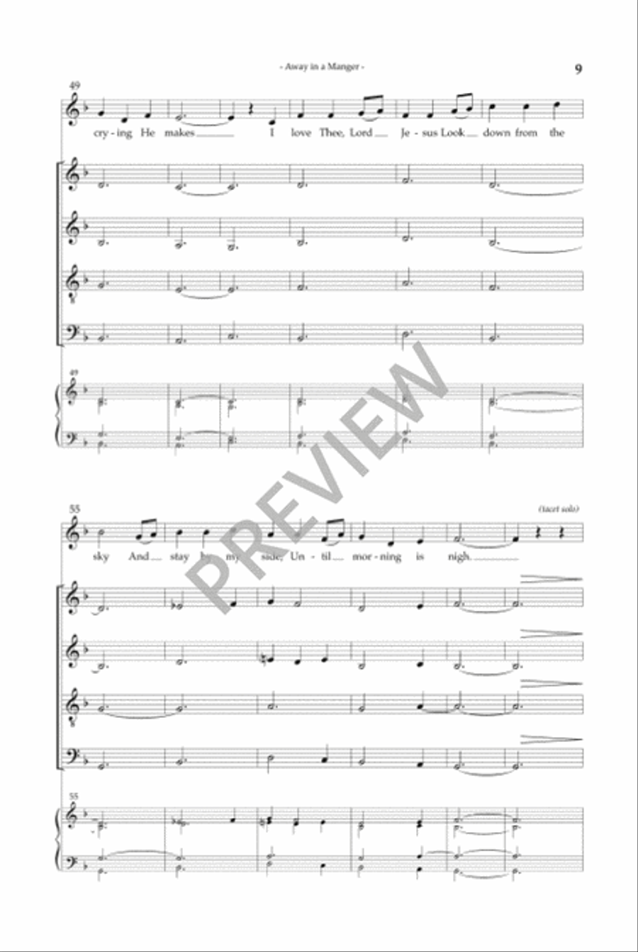 Christmas Carols, Volume 2 SSAATTBB scores gallery preview page 9