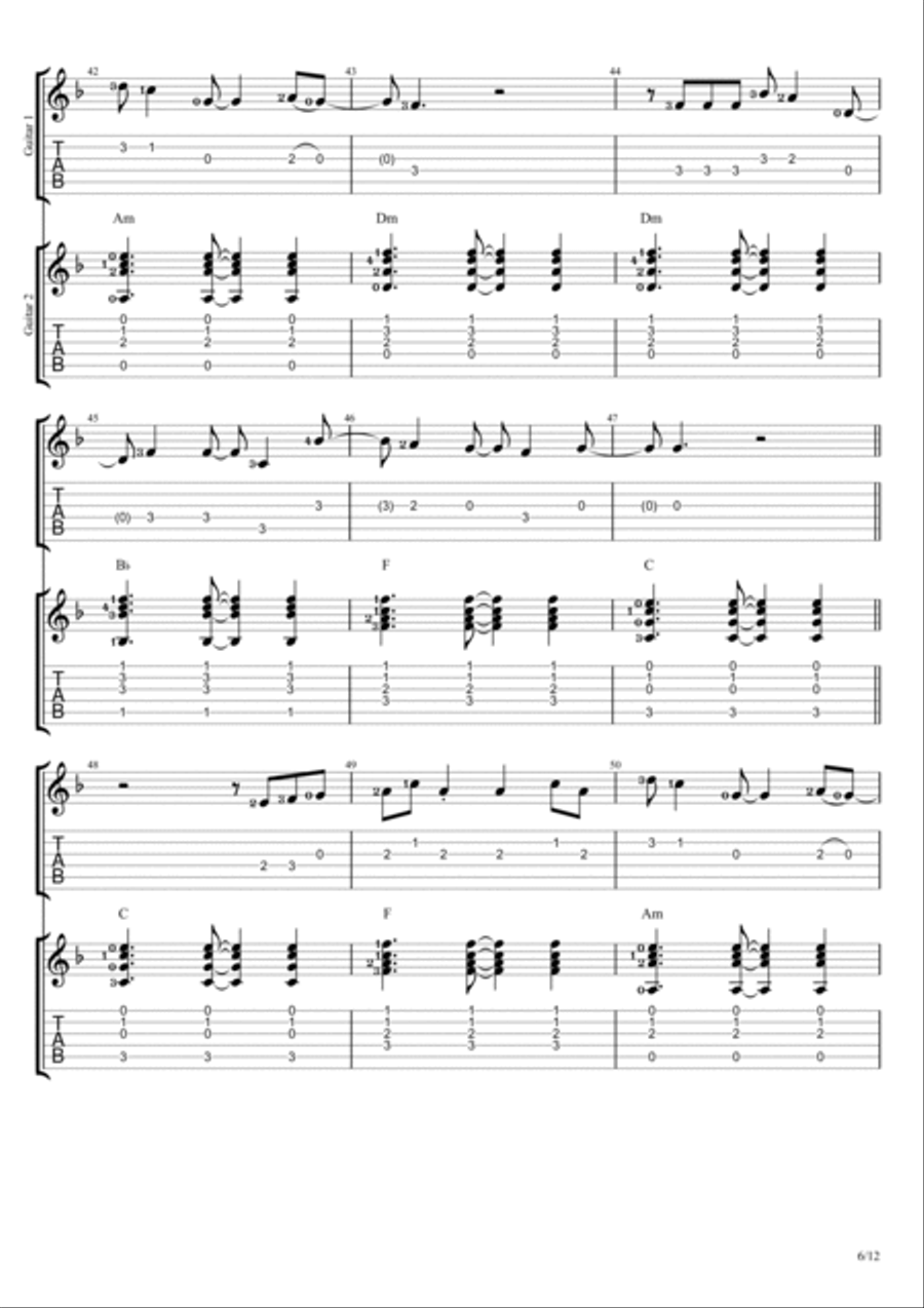 Magazines Magazines Guitar Tablature scores gallery preview page 6