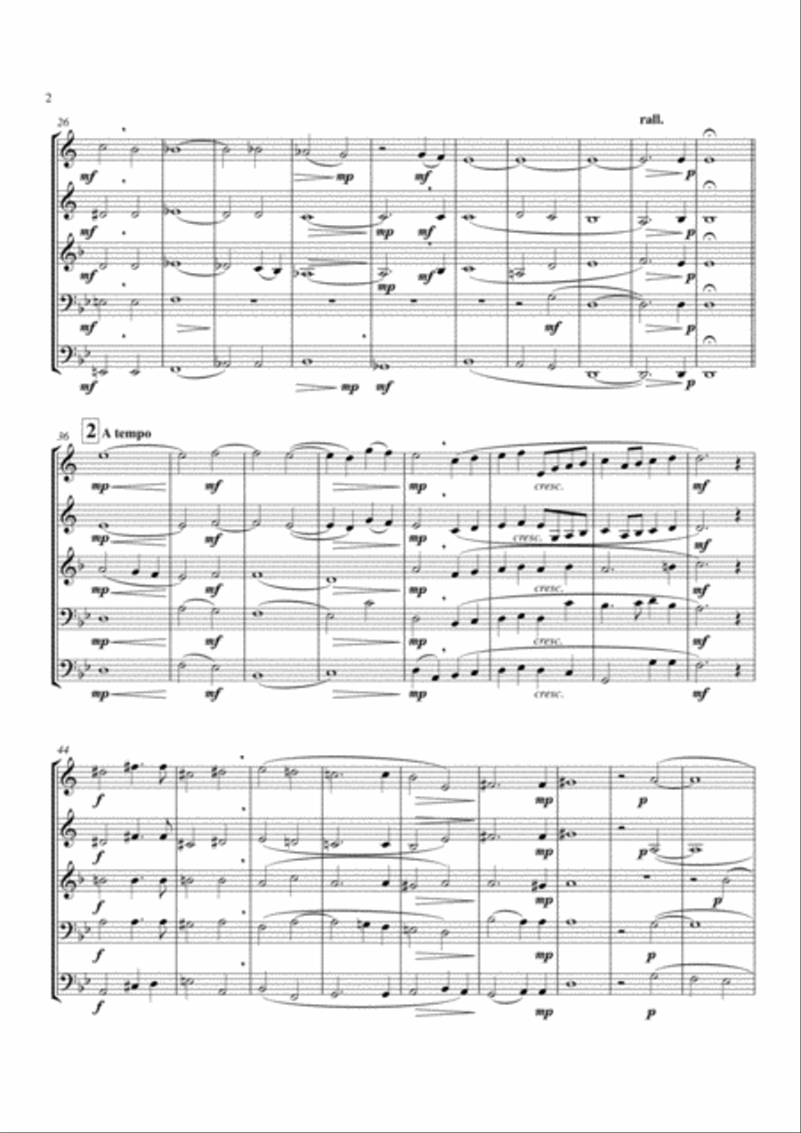 Vexilla Regis Brass Quintet scores gallery preview page 2