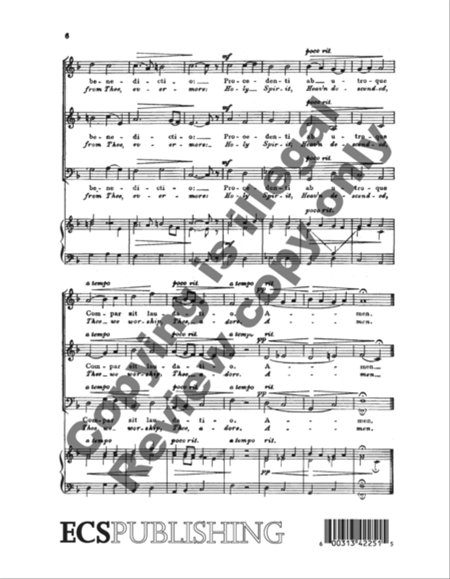 Tantum ergo (God our Father) 3-Part scores gallery preview page 6