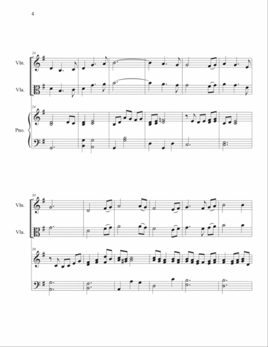 In the Garden Intermediate Viola Solo in G Piano scores gallery preview page 4