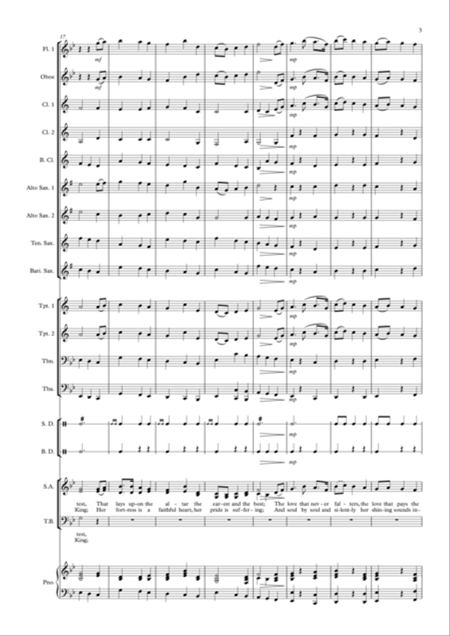 I Vow To Thee My Country 4-Part scores gallery preview page 3
