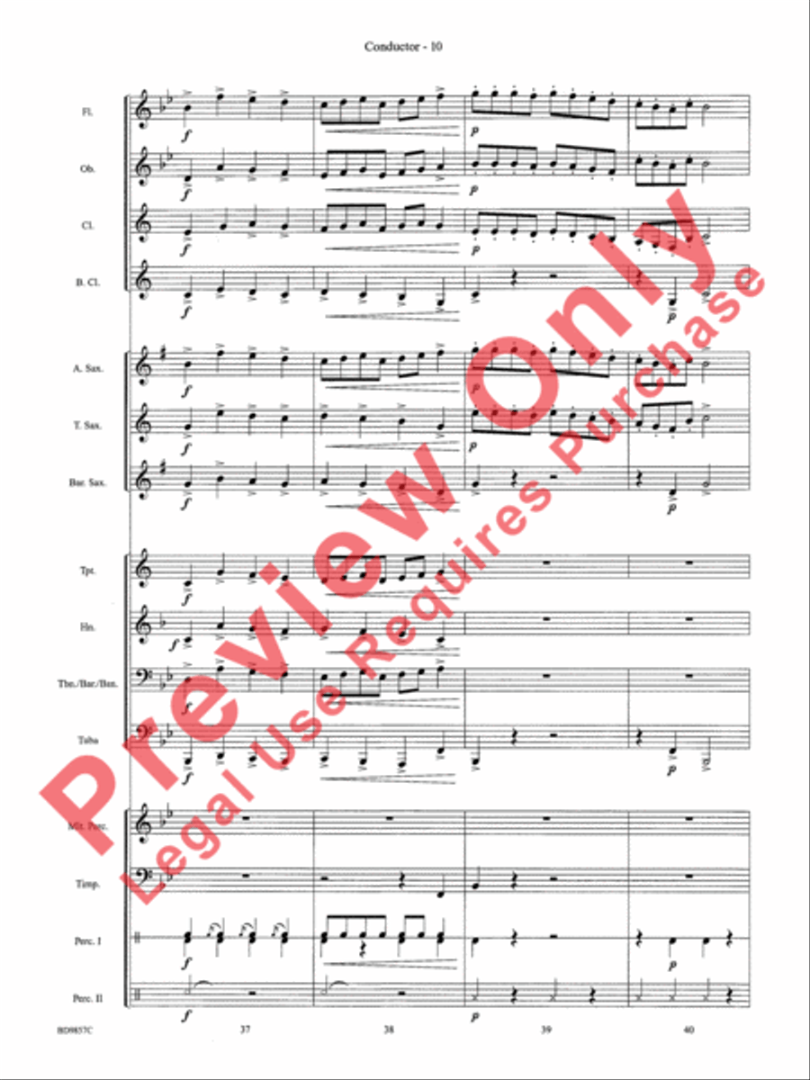 Contredanse Concert Band scores gallery preview page 12