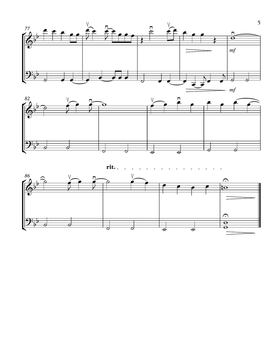 Old Town Road (remix) String Duet scores gallery preview page 5