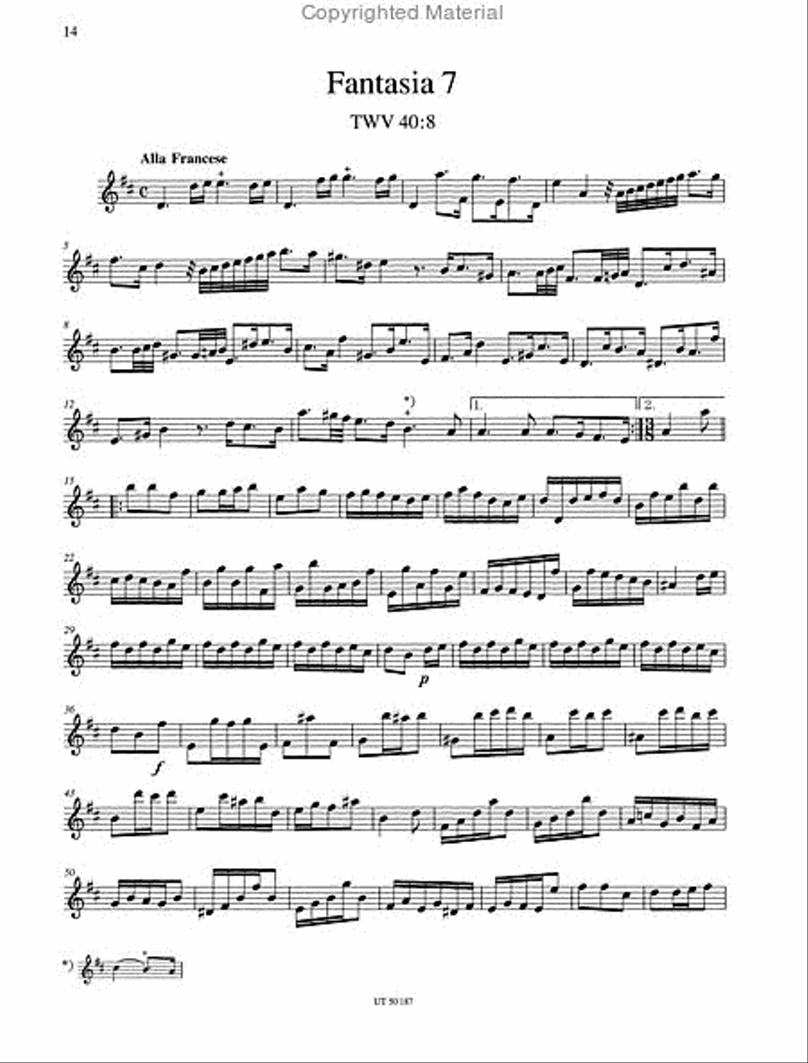 Fantasies for Flute solo Fantasies for Flute solo Chamber Music scores gallery preview page 3