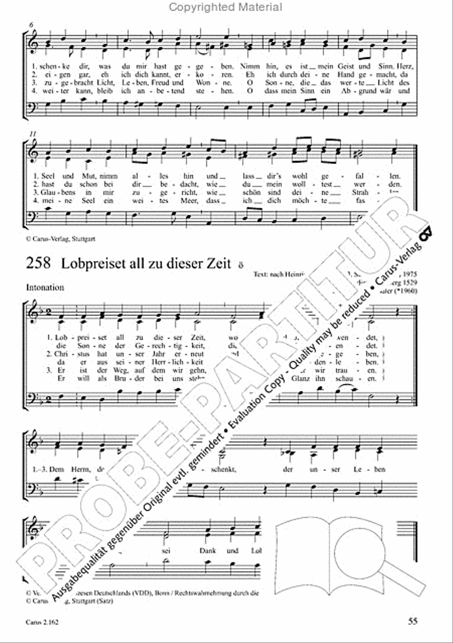 Chorbuch Gotteslob SAM 3-Part scores gallery preview page 56