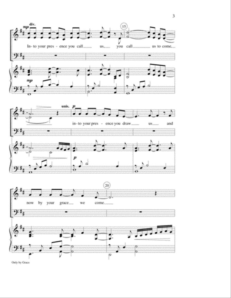 Only by Grace 4-Part scores gallery preview page 3