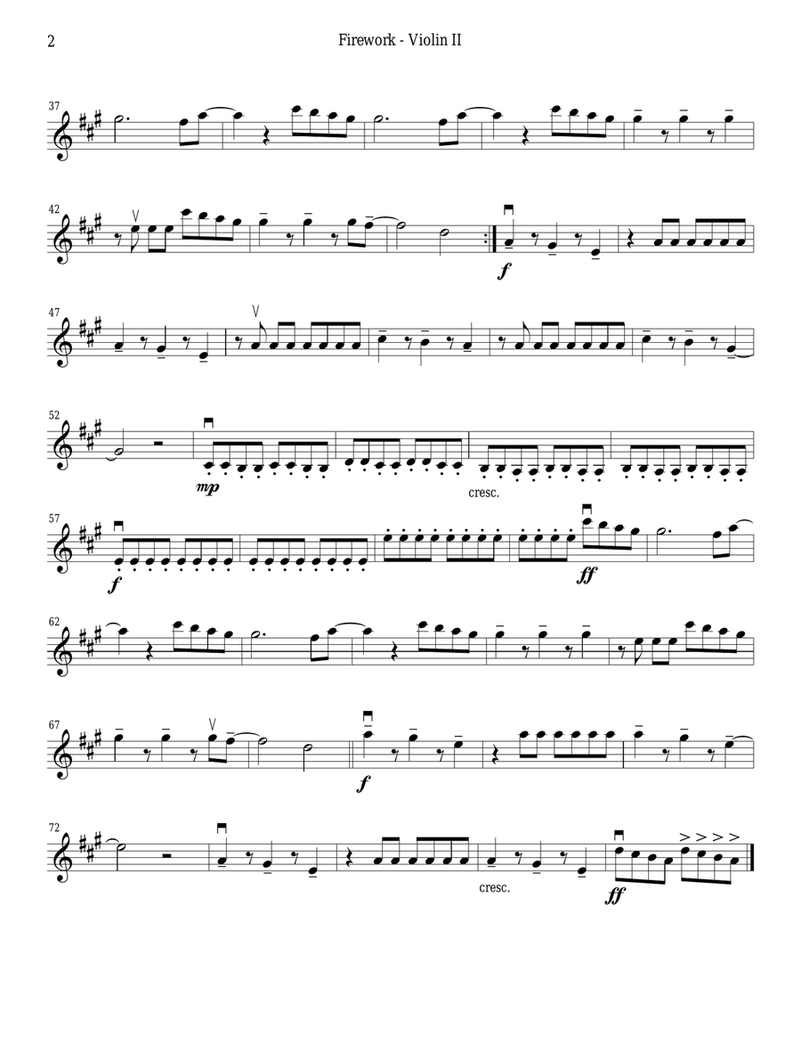 Firework String Quartet scores gallery preview page 4