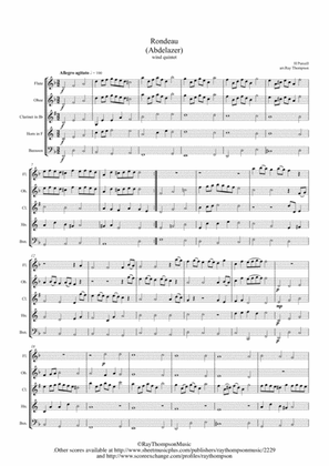 Purcell: Rondeau (Abdelazer) - wind quintet
