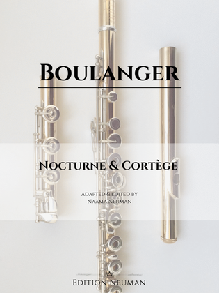 Book cover for Lili Boulanger Nocturne et Cortège for Flute and Piano