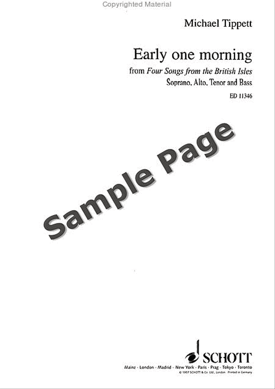 Early One Morning 4-Part scores gallery preview page 2