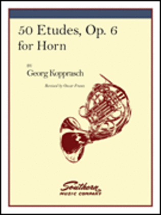 Book cover for 50 Etudes, Op. 6