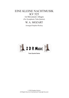 Book cover for Eine Kleine Nacht Musik 1st Movement Allegro for Symphonic Tuba Quartet