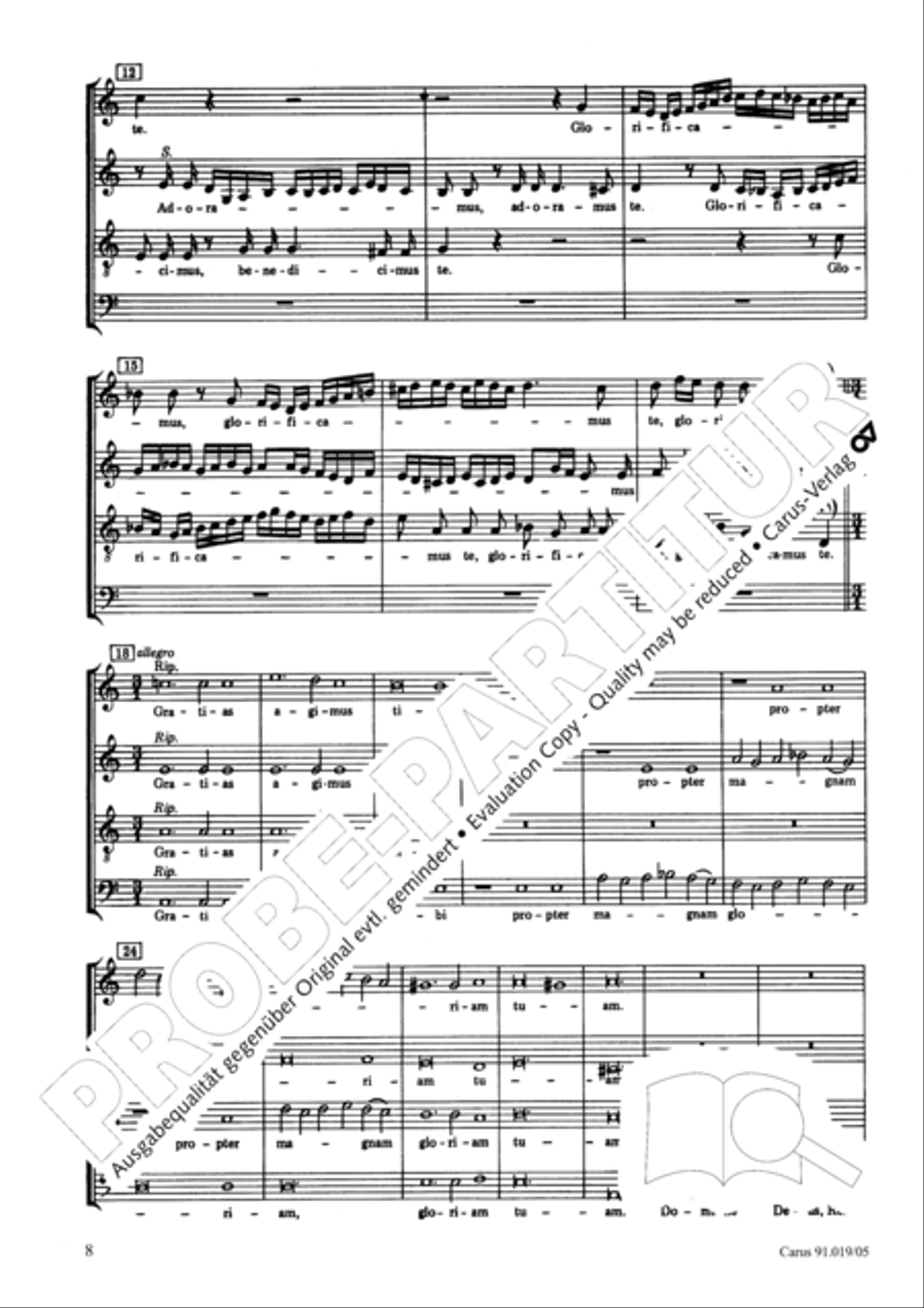 Non sine quare 4-Part scores gallery preview page 8