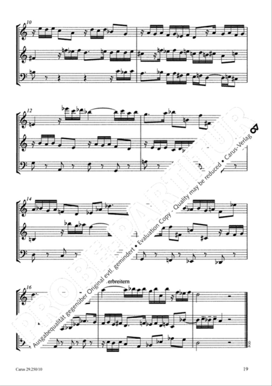 Kleine Trios BoWV 250.1 Performance Score scores gallery preview page 22