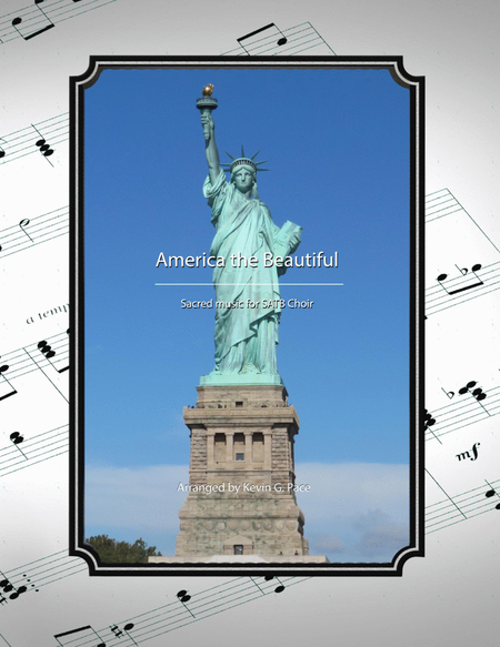 America the Beautiful - SATB Choir with piano accompaniment image number null